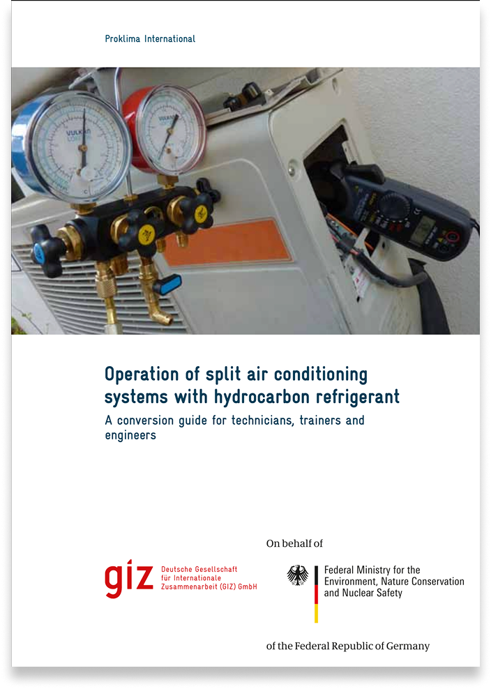 炭化水素冷媒を使用したスプリットエアコンシステムの操作